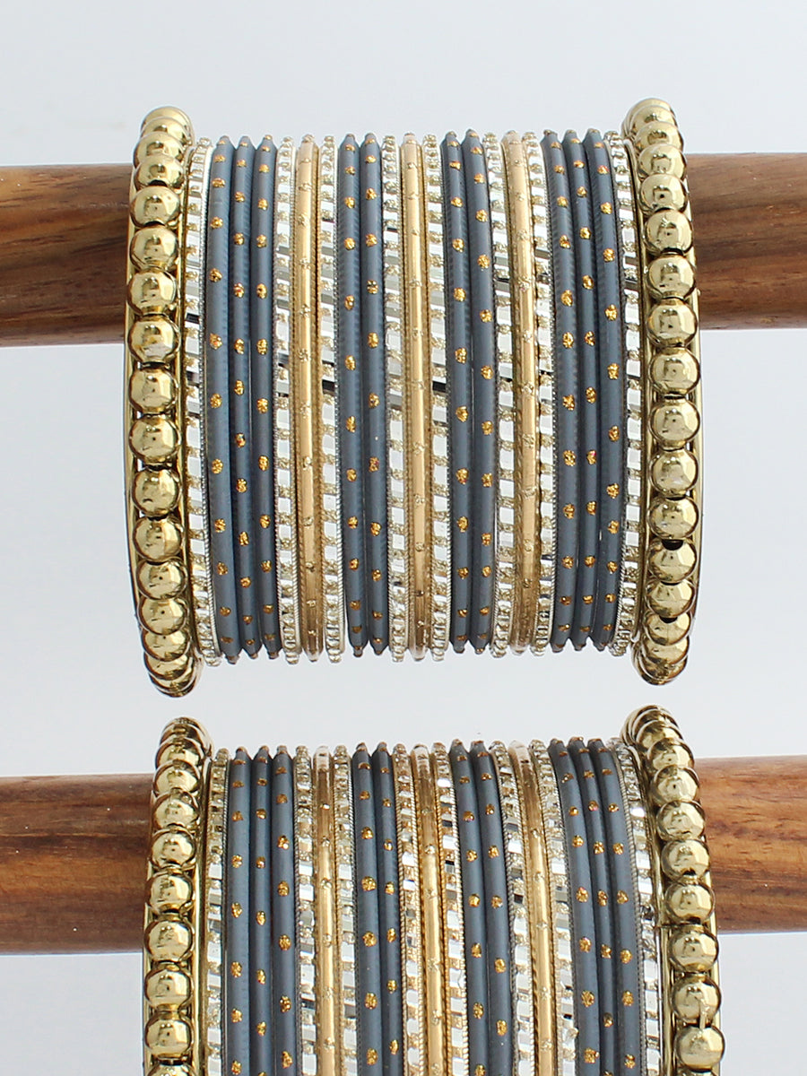 Ushan Bangle Set / Stack-Grey