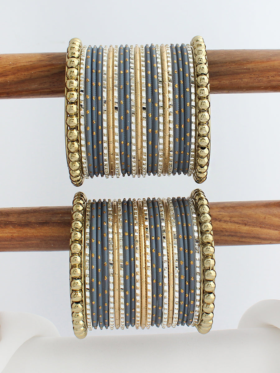 Ushan Bangle Set / Stack-Grey