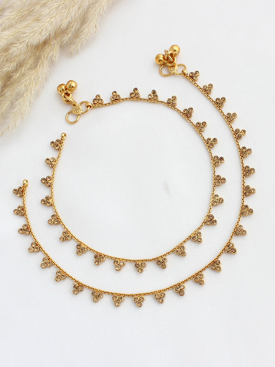 Aabha Anklet Payal-Gold