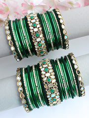 Nadia Bangle set-Green 