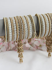 Mishtha Bangle Set / Stack-white