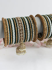 Ishleen Bangle set-Green 