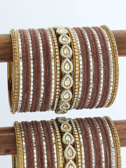 Khushboo Bangle Set / Stack-Brown