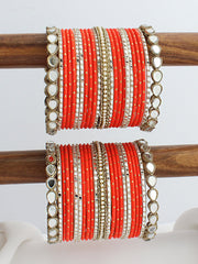 Uma Bangle Set / Stack-Orange 