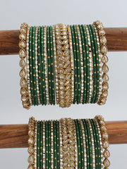 Divyanshi Bangle Set / Stack
-green 