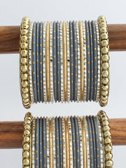 Ushan Bangle Set / Stack-Grey 