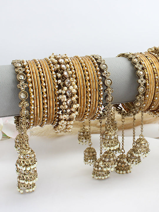 Anaika Bangle Set / Stack-Gold