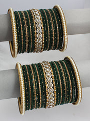 Asmara Bangle Set / Stack-Green