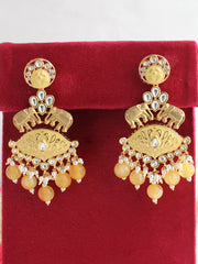 Aamna Earrings-Yellow