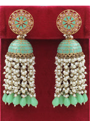 Heena Earrings-Mint Green