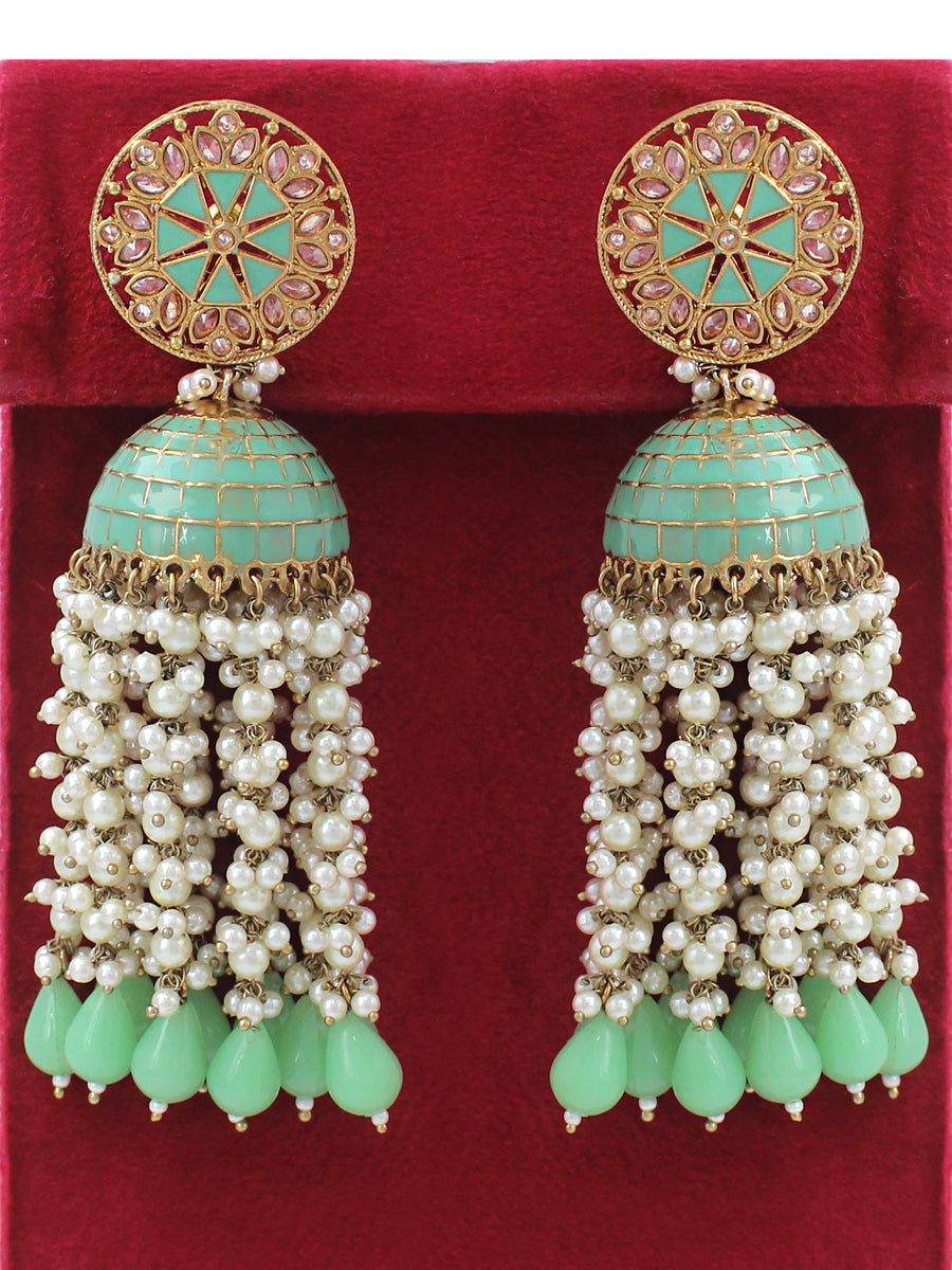 Heena Earrings-Mint Green