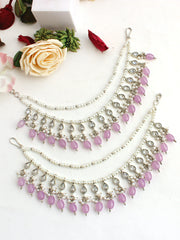 Rabia Ear Chain-Lavender