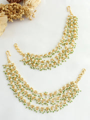 Manika Ear Chain -Green
