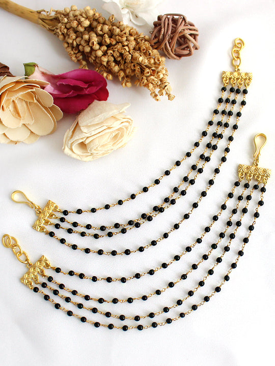 Vanya Ear Chain / Kaanchain-Black