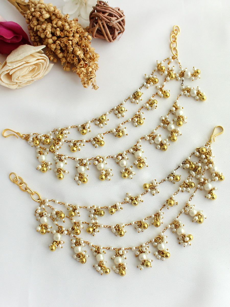 Kanishka Ear Chain / Kaanchain-Gold