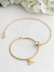 Sanchi Nose Ring-White