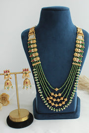 Ritanya Long Necklace Set-Mint Green