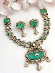 Kaisha Necklace Set-Mint Green