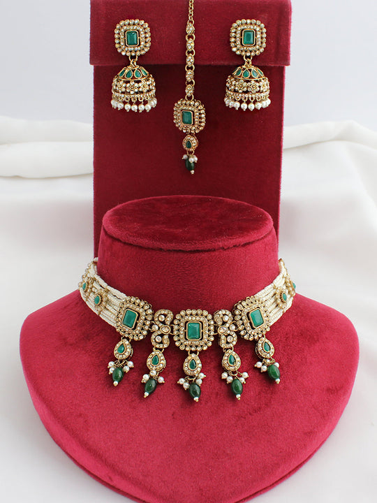 Jivika Choker Necklace Set